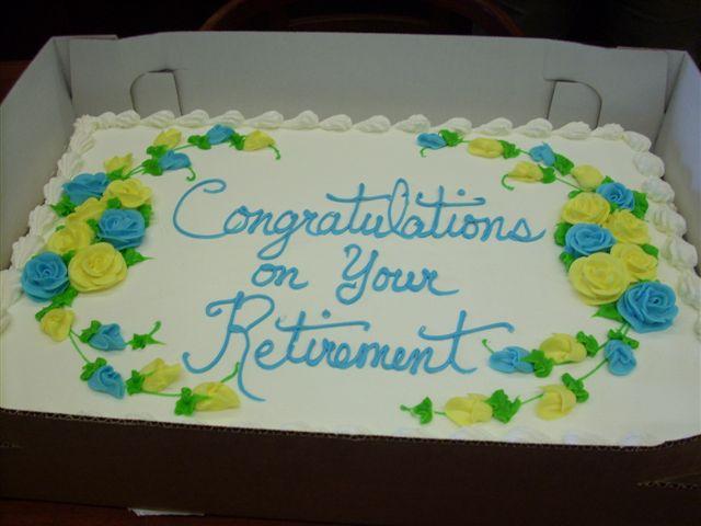 NELSON RETIREMENT CAKE